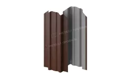 Штакетник металлический МЕТАЛЛ ПРОФИЛЬ TRAPEZE-O 16,5х118 (VALORI-20-Brown-0.5). Цена: 1134 руб. Артикул: 39677