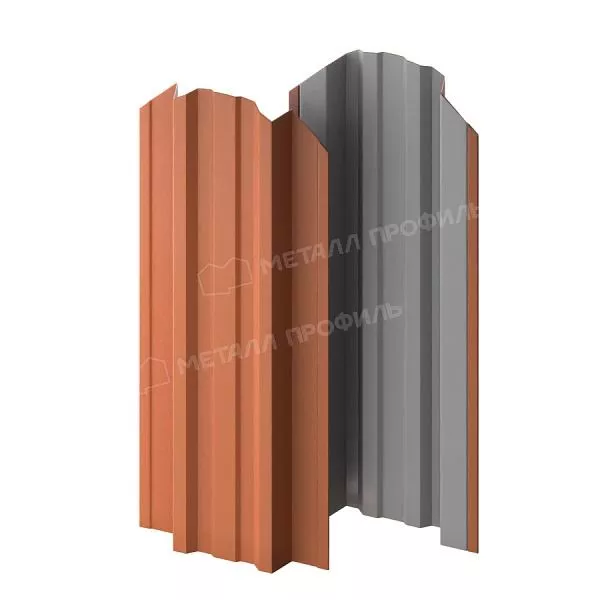 Штакетник металлический МЕТАЛЛ ПРОФИЛЬ TRAPEZE-O 16,5х118 (VikingMP E-20-8004-0.5) купить в краснодаре