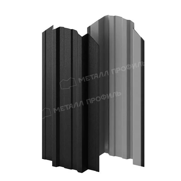Штакетник металлический МЕТАЛЛ ПРОФИЛЬ TRAPEZE-O 16,5х118 (VikingMP E-20-9005-0.5) купить в краснодаре