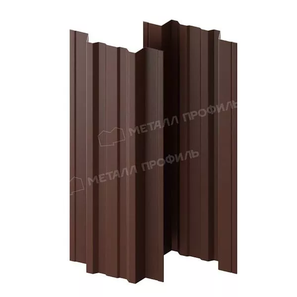 Штакетник металлический МЕТАЛЛ ПРОФИЛЬ TRAPEZE-T 16,5х118 (ПЭД-01-8017\8017-0.45) купить в краснодаре