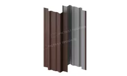 Штакетник металлический МЕТАЛЛ ПРОФИЛЬ TRAPEZE-T 16,5х118 (VALORI-20-Brown-0.5). Цена: 1134 руб. Артикул: 39676