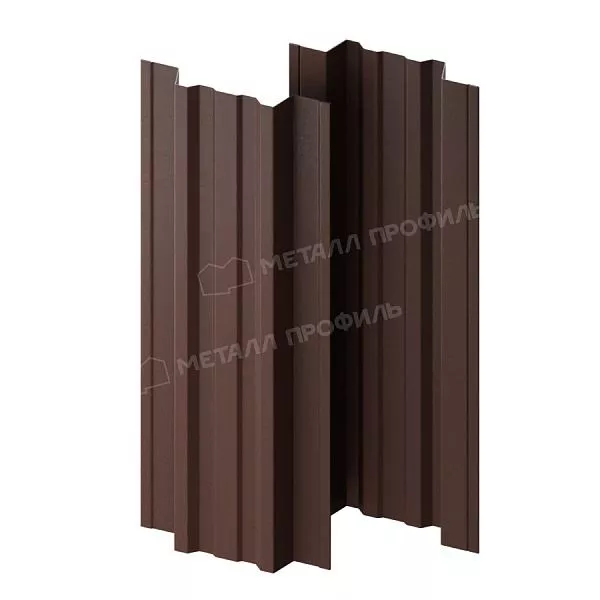 Штакетник металлический МЕТАЛЛ ПРОФИЛЬ TRAPEZE-T 16,5х118 (ПЭМАД-01-8017\8017-0.4) купить в краснодаре