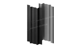 Штакетник металлический МЕТАЛЛ ПРОФИЛЬ TRAPEZE-T 16,5х118 (VikingMP-01-9005-0.45). Цена: 1030 руб. Артикул: 39775