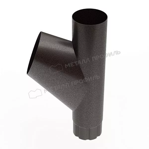 Тройник трубы МЕТАЛЛ ПРОФИЛЬ Foramina PUR D100 DarkBrown купить в краснодаре