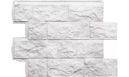 Фасадные панели Альта-Профиль. Туф ЭКО (0,796х0,591м) Белый. Цена: 649 руб. Артикул: 42150