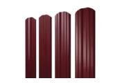Штакетник Twin фигурный 0,5 Satin Matt TX RAL 3005 красное вино – Купить оптом и в розницу