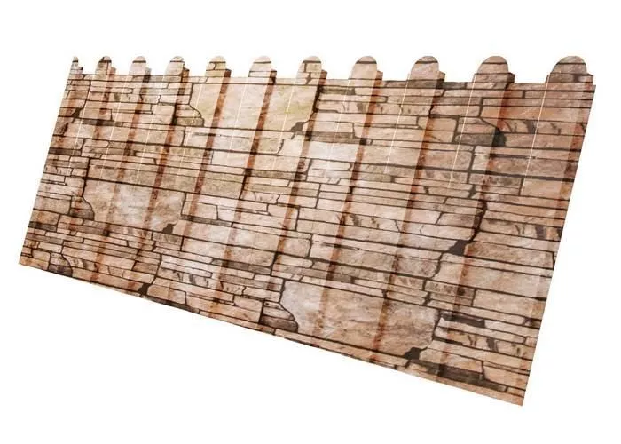 Профнастил C8 A для забора фигурный Grand Line Print Elite 0,45 мм с пленкой Sand Stone Камень песчаник купить в краснодаре