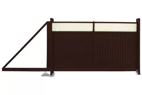 Ворота откатные Estet Plus 2,4х4,5 RR 32/1014 GL купить в краснодаре