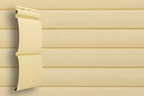 Виниловый сайдинг Grand Line Блок-хаус D4.8 Классика Ванильный купить в краснодаре