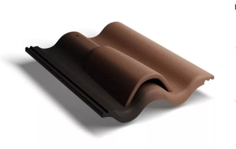 Вентиляционная черепица Kriastak. Цементно-песчаная. Antik. Коричневый купить в краснодаре