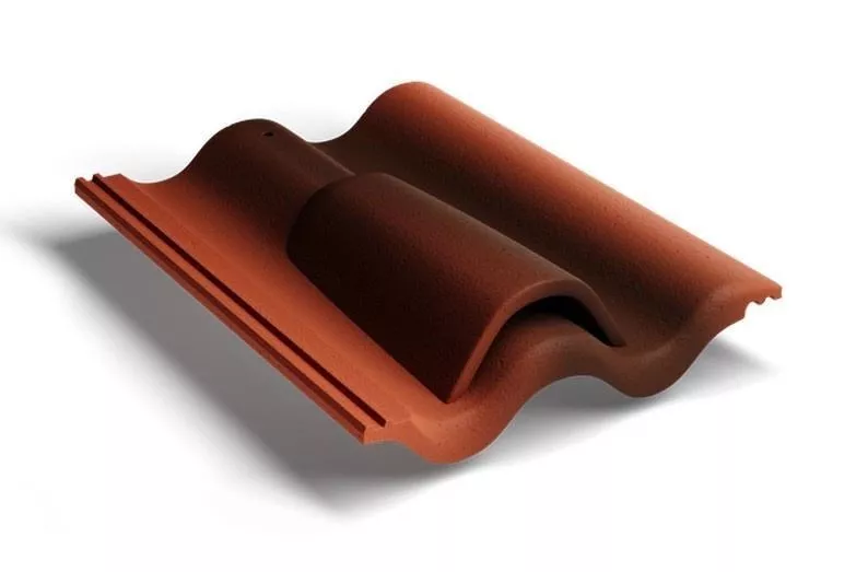 Вентиляционная черепица Kriastak. Цементно-песчаная. Antik. Кирпично-красный купить в краснодаре