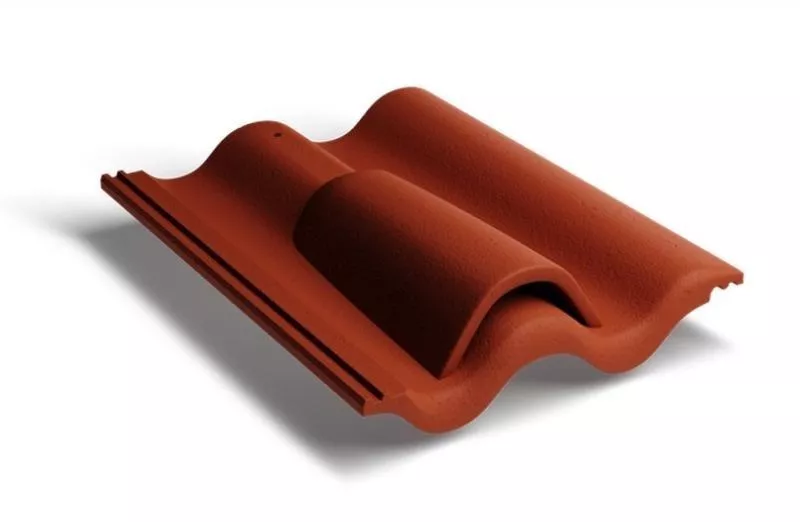 Вентиляционная черепица Kriastak. Цементно-песчаная. Classic Красный купить в краснодаре