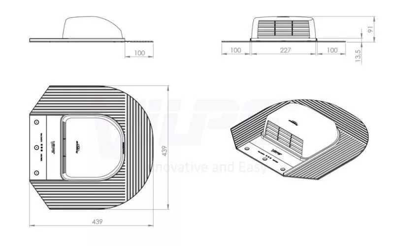 Вентиль кровельный HUOPA - KTV/HARJA кирпичный купить в краснодаре