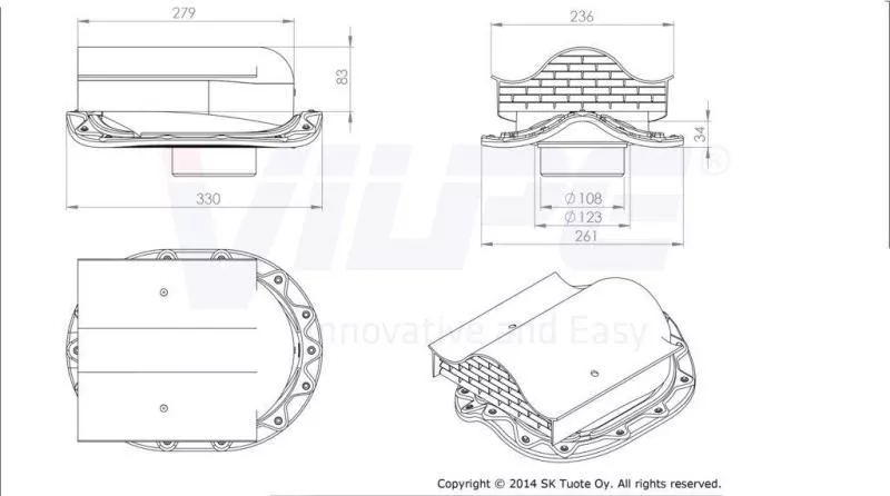 Вентиль кровельный MUOTOKATE - KTV черный купить в краснодаре