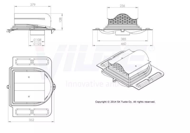 Вентиль кровельный универс. PELTI - KTV черный купить в краснодаре