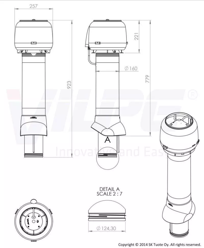 Вентилятор Е120 P 125/700 коричневый купить в краснодаре