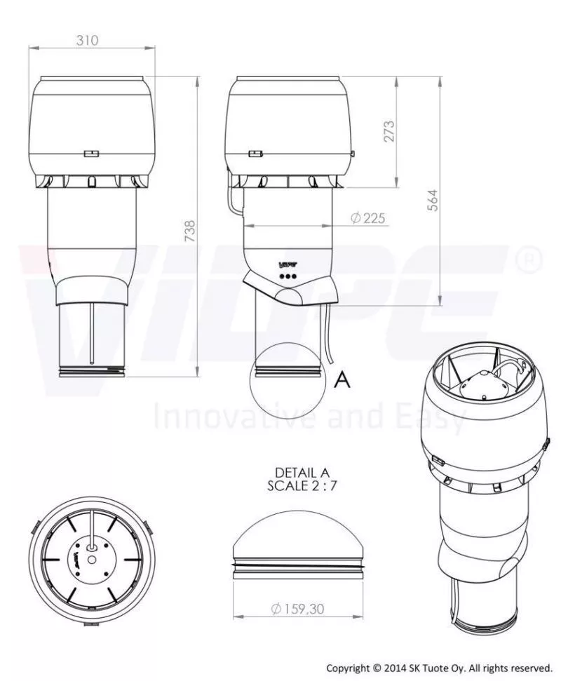 Вентилятор Е220 P 160/500 черный купить в краснодаре