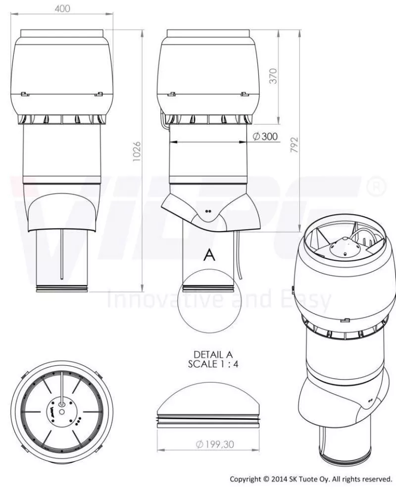 Вентилятор ECo250P/200/700 коричневый купить в краснодаре