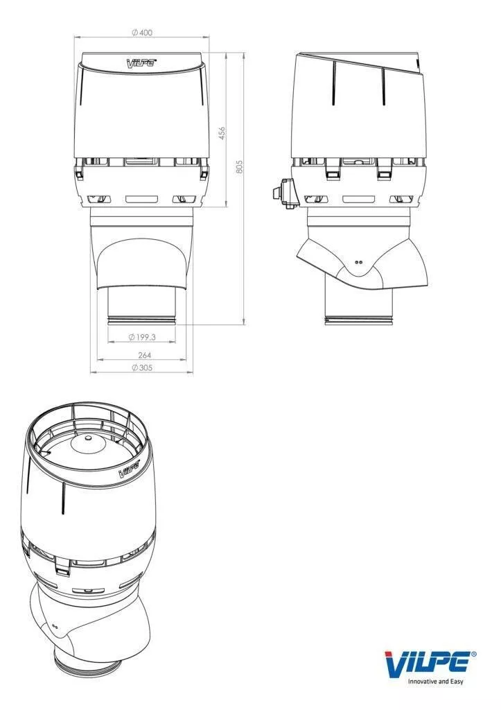 Вентилятор FLOW ECo200Р/500 красный купить в краснодаре