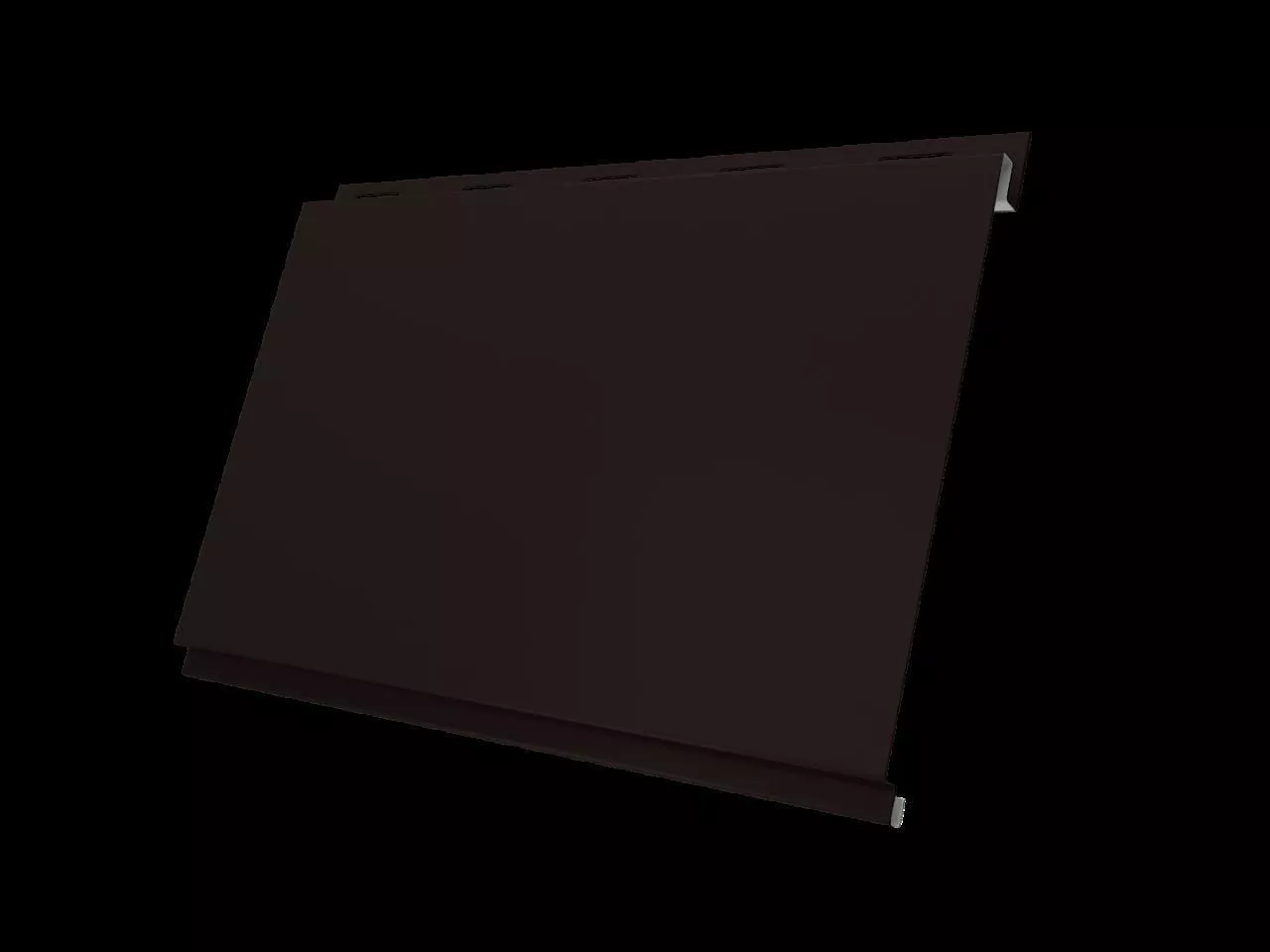 Металлический сайдинг Grand Line Вертикаль Классик Atlas 0,5 мм RAL 9005 Черный купить в краснодаре