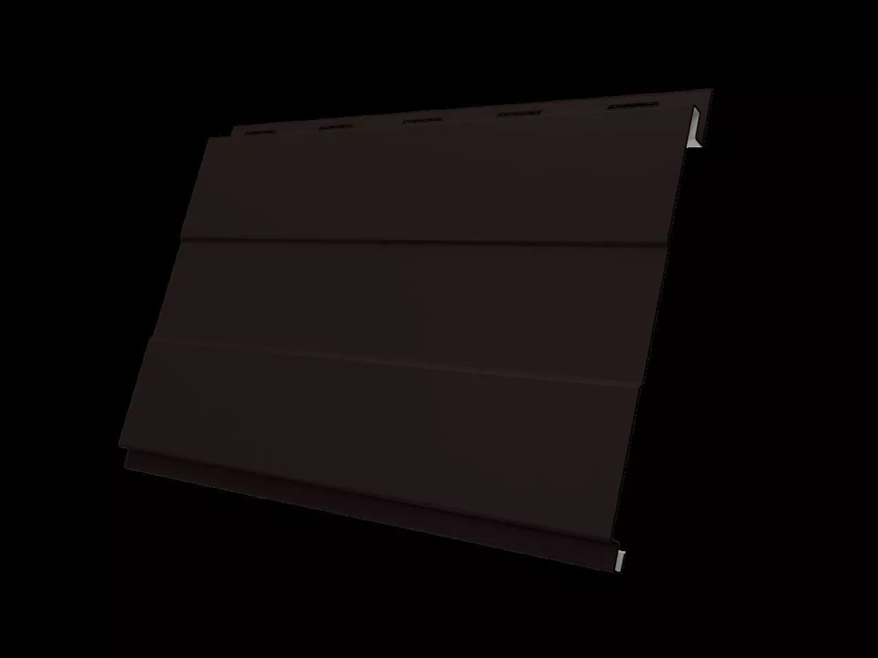 Металлический сайдинг Grand Line Вертикаль Проф Atlas 0,5 мм RAL 9005 Черный купить в краснодаре