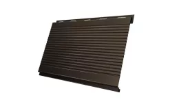 Вертикаль Гофр 0,5 Satin Matt TX с пленкой RR 32 темно-коричневый. Артикул: 40046
