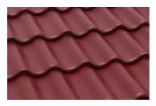 Цементно-песчаная минеральная черепица Braas Протектор вишня – Купить оптом и в розницу