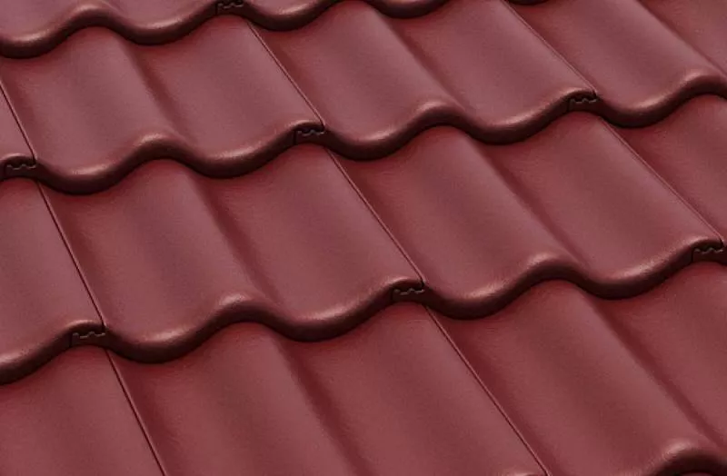 Цементно-песчаная минеральная черепица Braas Протектор вишня купить в краснодаре