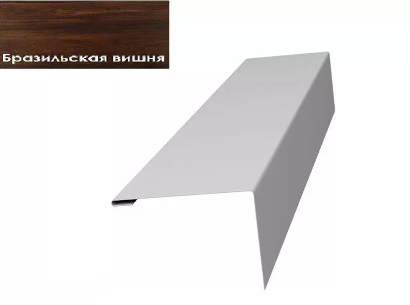 Нащельник (для калиток и ворот) 25х35 жалюзи Milan, Tokyo 0,45 Print Elite Cherry wood (L1,68) GL купить в краснодаре