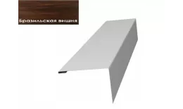 Нащельник (для калиток и ворот) 25х35 жалюзи Milan, Tokyo 0,45 Print Elite Cherry wood (L1,68) GL. Артикул: 28120