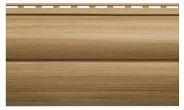 Сайдинг виниловый Альта-Профиль Blockhouse BH-03 двухпереломный Люкс каштан. Артикул: Alta-Profil-471