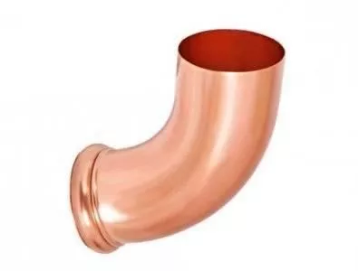 Отвод трубы декорированный (125/90) Аквасистем (медь) купить в краснодаре