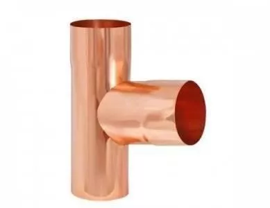 Тройник (125/90) Аквасистем (медь) купить в краснодаре