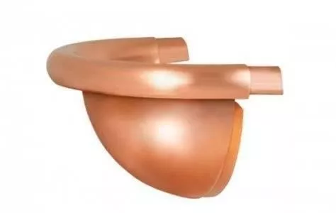 Заглушка универсальная полукруглая (150/100) Аквасистем (медь) купить в краснодаре