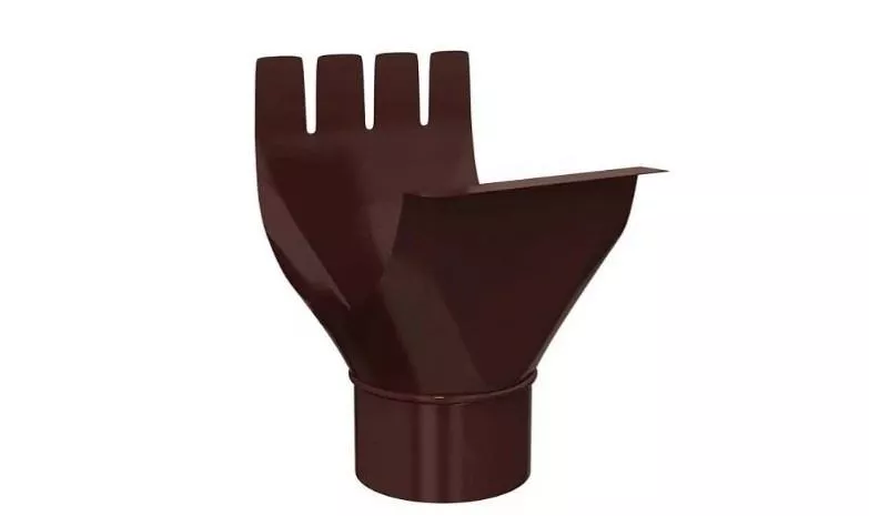 Воронка выпускная D125/90 МП GrandSystem. RAL 8017 Коричневый купить в краснодаре