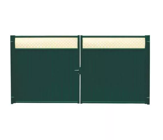 Ворота Estet Plus 2,0х3,6 RAL 6005/6005 Зеленый мох  GL купить в краснодаре
