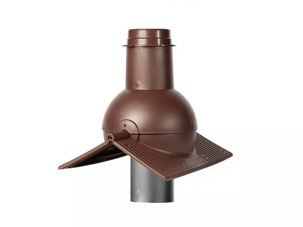 Выход канализации коньковый Krovent Pipe-cone коричневый купить в краснодаре