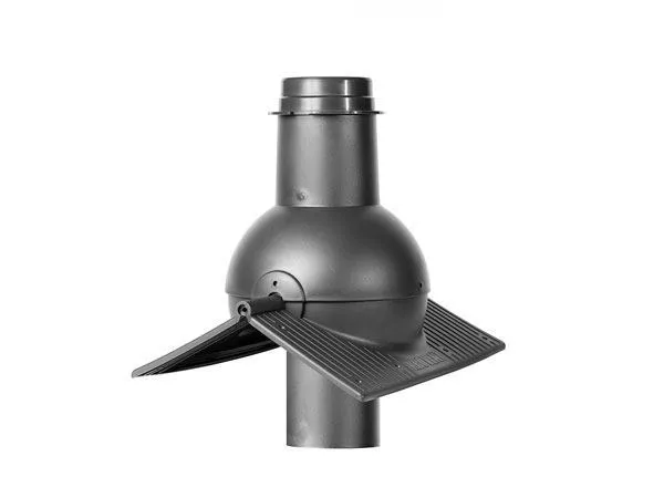 Выход канализации коньковый Krovent Pipe-cone серый купить в краснодаре