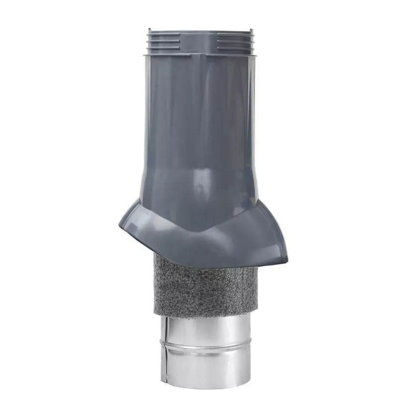 Выход вентиляционный изолированный 150/160 мм, RAL 7024 купить в краснодаре