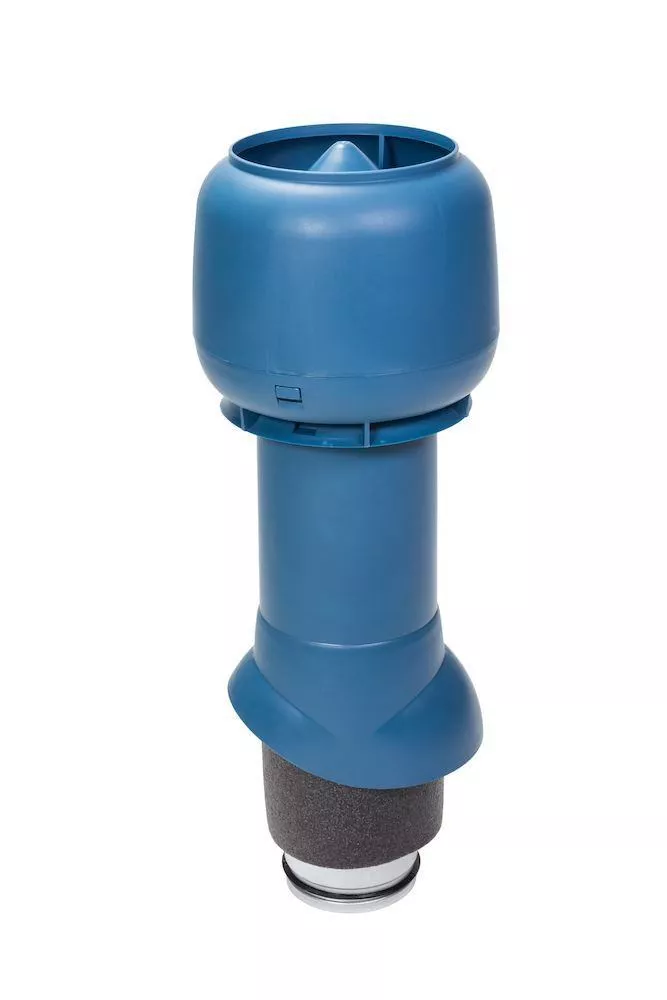 Выход вытяжки 125х160х500 ИЗ синий с колпаком купить в краснодаре