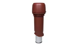 Выход вытяжки 160х225х700 ИЗ красный с колпаком. Артикул: 42557