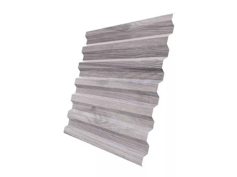 Профнастил Grand Line С21 R Print Elite 0,45 мм White Wood Беленый Дуб купить в краснодаре