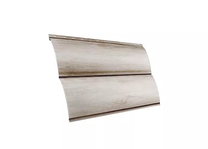 Металлический сайдинг Grand Line Блок-хаус Новый Print Elite Беленый дуб купить в краснодаре