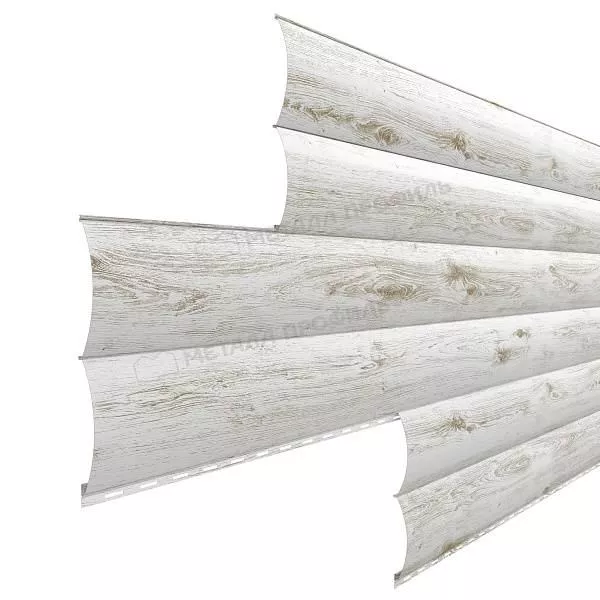 Сайдинг МЕТАЛЛ ПРОФИЛЬ Woodstock-28х330 (ECOSTEEL_MA-01-Беленый Дуб-0.5) купить в краснодаре