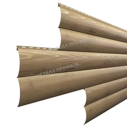 Сайдинг МЕТАЛЛ ПРОФИЛЬ Woodstock-Н-28х330 (ECOSTEEL_T-01-Сосна-0.5) купить в краснодаре