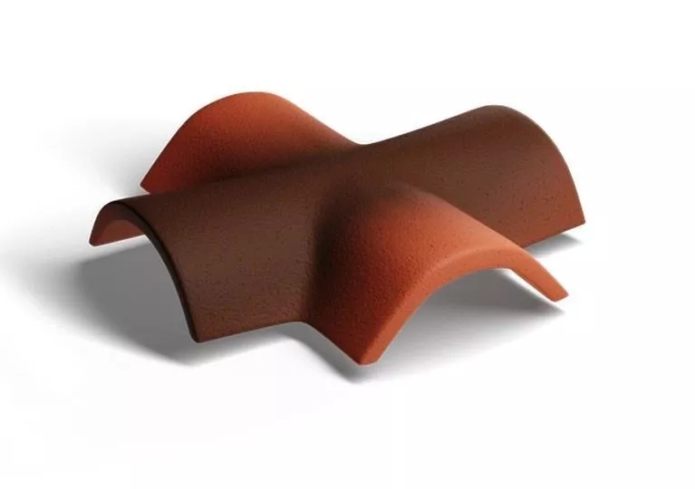 Х-образная черепица Kriastak. Цементно-песчаная. Antik. Кирпично-красный купить в краснодаре