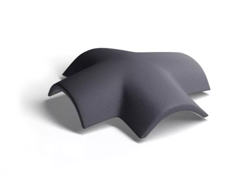 Х-образная черепица Kriastak. Цементно-песчаная. Classic Графит купить в краснодаре