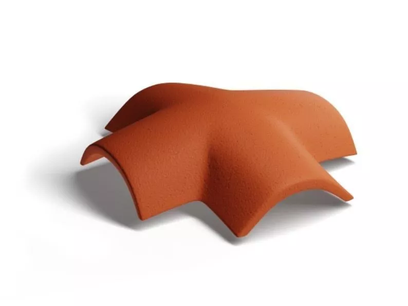 Х-образная черепица Kriastak. Цементно-песчаная. Classic Кирпично-красный купить в краснодаре