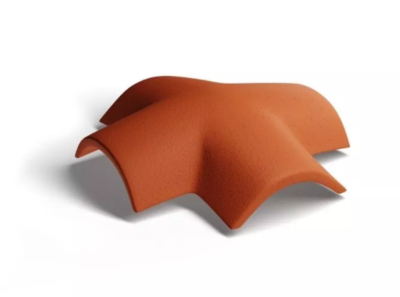 Х-образная черепица Kriastak. Цементно-песчаная. Classic Красный купить в краснодаре