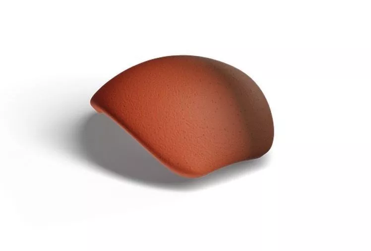 Y-образная черепица Kriastak. Цементно-песчаная. Antik. Кирпично-красный купить в краснодаре